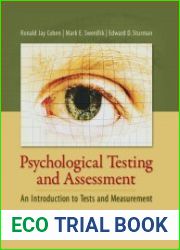 Psychological Testing and Assessment An Introduction to Tests and Measurement 8th Edition