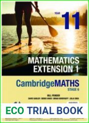 Mathematics Extension 1 Year 11 Cambridge Maths Stage 6