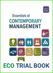 Essentials of Contemporary Management 8th Edition
