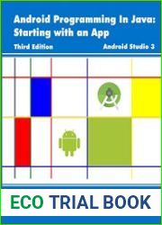 Android Programming In Java Starting with an App, 3rd edition