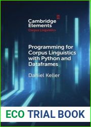 Programming for Corpus Linguistics with Python and Dataframes