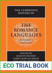 The Cambridge History of the Romance Languages, Volume 1-2