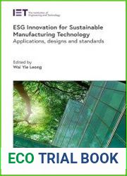 ESG Innovation for Sustainable Manufacturing Technology Applications, designs and standards