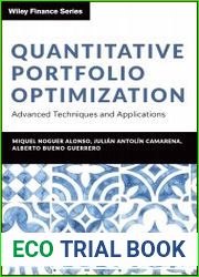 Quantitative Portfolio Optimization Advanced Techniques and Application