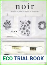 Noir broderie au point de croix et en blackwork