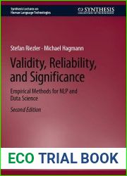 Validity, Reliability, and Significance Empirical Methods for NLP and Data Science, 2nd Edition