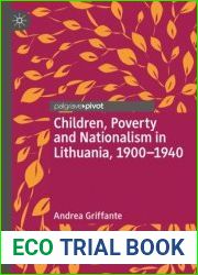 Children, Poverty and Nationalism in Lithuania, 1900–1940