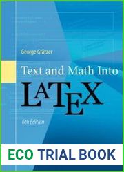 Text and Math Into LaTeX, 6th Edition