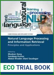 Natural Language Processing and Information Retrieval Principles and Applications