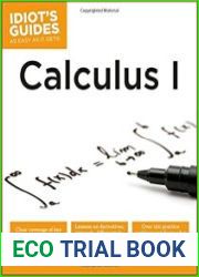 Idiot|s Guides Calculus I