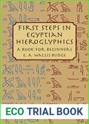 First Steps in Egyptian Hieroglyphics A Book for Beginners