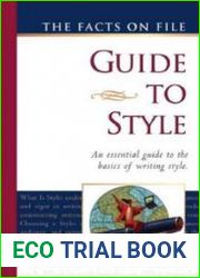 The Facts on File Guide to Style