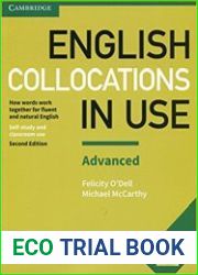 English Collocations in Use Advanced Book with Answers How Words Work Together for Fluent and Natural English 2nd Edition