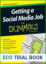 Getting a Social Media Job For Dummies