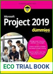 Microsoft Project 2019 For Dummies