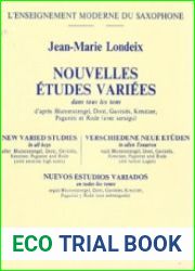 Nouvelles etudes variees