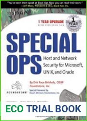 Special OPs Host and Network Security for Microsoft, Unix, and Oracle