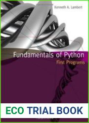 Fundamentals of Python First Programs