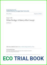 White Privilege A History of the Concept