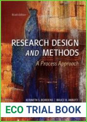 Research Design and Methods A Process Approach 9th Edition