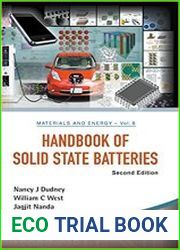 Handbook of Solid State Batteries, 2nd Edition (Materials and Energy - Volume 6)