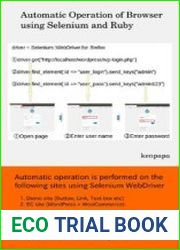 Automatic Operation of Browser using Selenium and Ruby