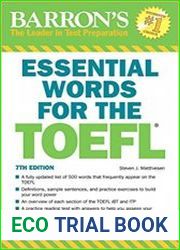 Essential Words for the TOEFL