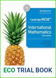 Cambridge IGCSE International Mathematics Third edition