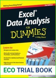 Excel Data Analysis For Dummies