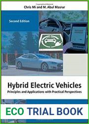 Hybrid Electric Vehicles Principles and Applications with Practical Perspectives, 2nd edition