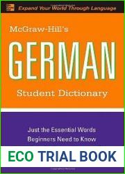 McGraw-Hill|s German student dictionary