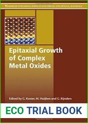 Epitaxial Growth of Complex Metal Oxides