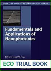 Fundamentals and Applications of Nanophotonics