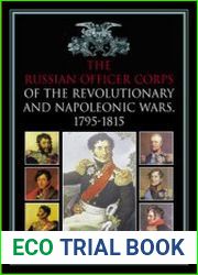 The Russian Officer Corps in the Revolutionary and Napoleonic Wars, 1792-1815
