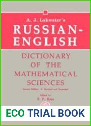 Russian-English Dictionary of the Mathematical Sciences