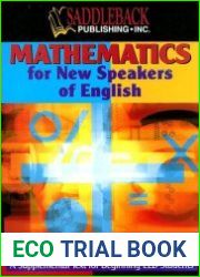 Mathematics for New Speakers of English