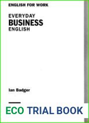 English for work Everyday Business English