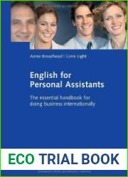 English for Personal Assistants The essential handbook for doing business internationally
