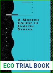 Modern course of English syntax