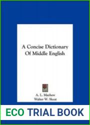 A concise dictionary of Middle English