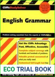 Cliffs Study Solver English Grammar
