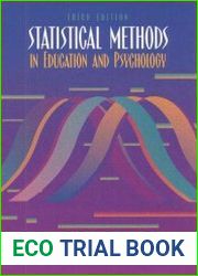 Statistical Methods in Education and Psychology, Third Edition