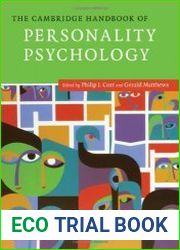 The Cambridge handbook of personality psychology