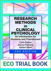 Research Methods in Clinical Psychology An Introduction for Students and Practitioners,2nd Ed