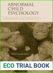 Abnormal Child Psychology A Developmental Perspective