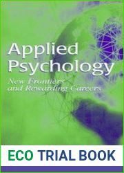 Applied Psychology New Frontiers And Rewarding Careers