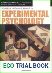 Handbook of research methods in experimental psychology