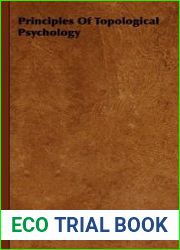 Principles Of Topological Psychology