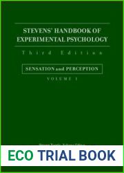 Stevens| Handbook of Experimental Psychology, Sensation and Perception