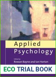 Applied Psychology Current Issues and New Directions